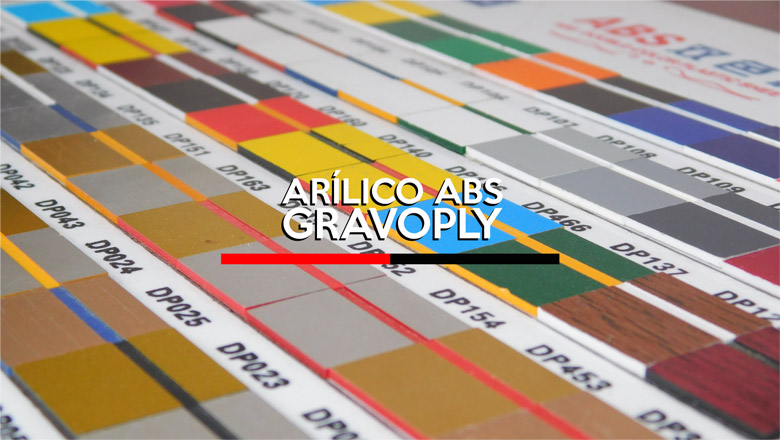 Acrílico Doble Capa ABS Gravoply